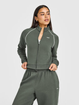 JERSEY TRACKSUIT ZIP THROUGH JACKET