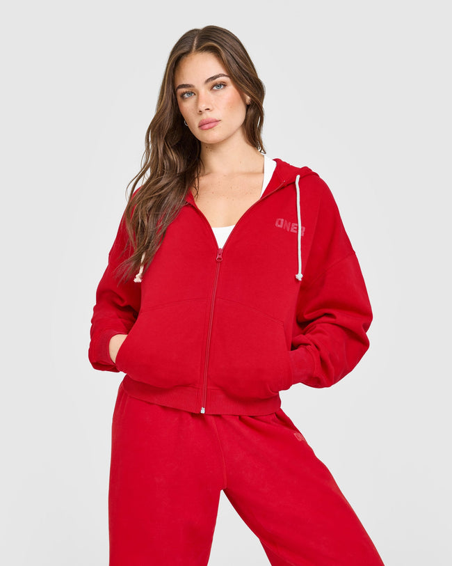 Washed Fiery Red