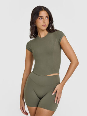 MELLOW RIB MID T-SHIRT