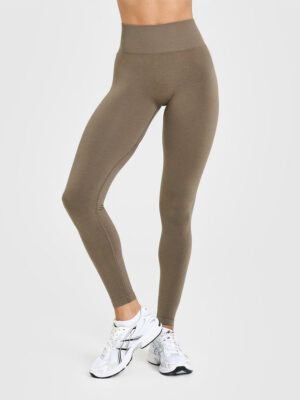 EFFORTLESS SEAMLESS LEGGINGS WITH WHITE LOGO
