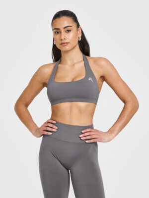 EASYLIFT HALTER BRALETTE WITH WHITE LOGO