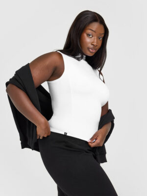 MELLOW RIB MOCK NECK TANK