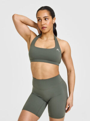 EASYLIFT HALTER BRALETTE WITH WHITE LOGO