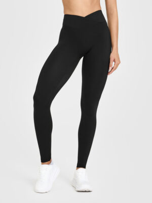 UNIFIED WRAP LEGGINGS WHITE LOGO