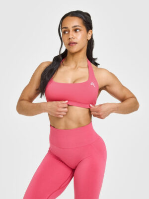 EASYLIFT HALTER BRALETTE WITH WHITE LOGO
