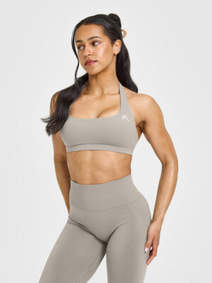 EASYLIFT HALTER BRALETTE WITH WHITE LOGO