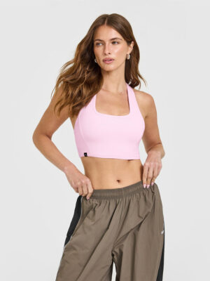 MELLOW RIB SQUARE NECK BRA