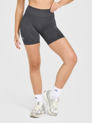 ENHANCELIFT SEAMLESS SHORTS WITH WHITE LOGO