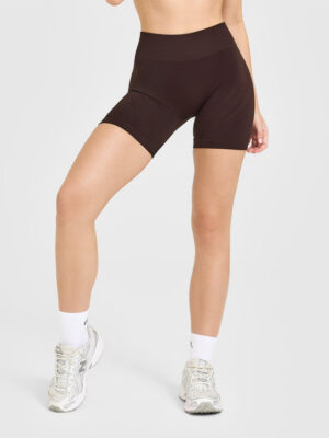 ENHANCELIFT SEAMLESS SHORTS WITH WHITE LOGO