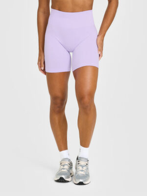 EFFORTLESS SEAMLESS SHORTS WITH WHITE LOGO