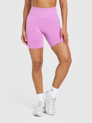 EFFORTLESS SEAMLESS SHORTS WITH WHITE LOGO