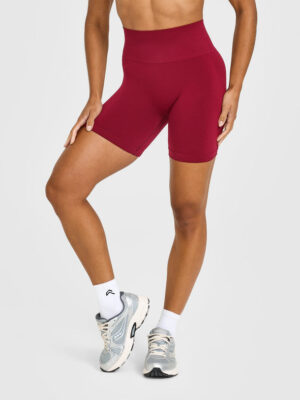 EFFORTLESS SEAMLESS SHORTS WITH WHITE LOGO