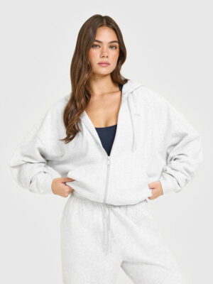 MID WEIGHT RELAXED ZIP UP HOODIE