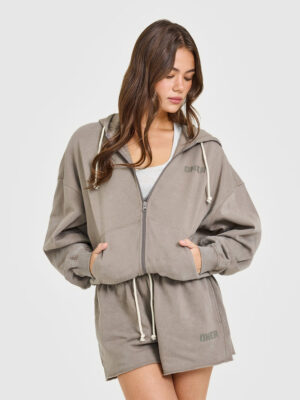RAW LOUNGE OVERSIZED ZIP HOODIE