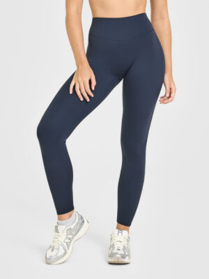 SOFTMOTION HIGH WAISTED LEGGINGS WITH WHITE LOGO