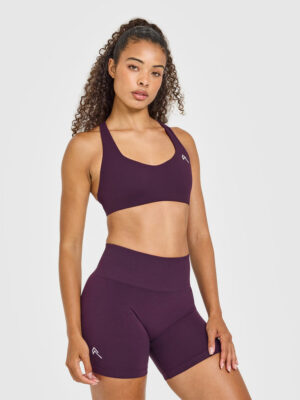 EASYLIFT CROSS BACK SPORTS BRA WITH WHITE LOGO