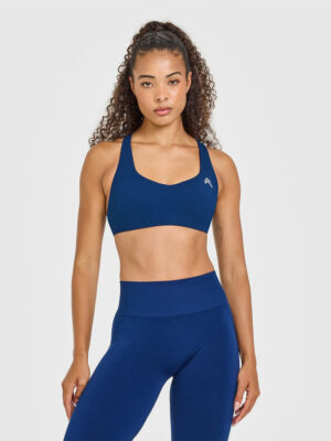 EASYLIFT CROSS BACK SPORTS BRA WITH WHITE LOGO