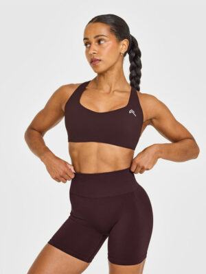 EASYLIFT CROSS BACK SPORTS BRA WITH WHITE LOGO