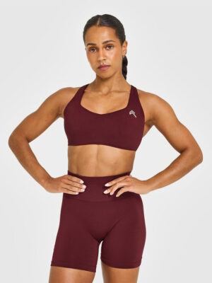 EASYLIFT CROSS BACK SPORTS BRA WITH WHITE LOGO