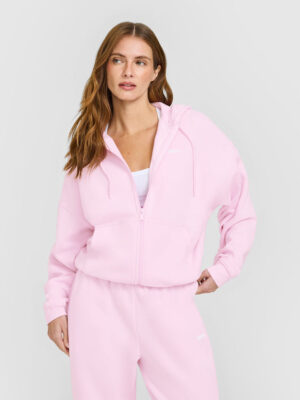 MID WEIGHT RELAXED ZIP THROUGH HOODIE