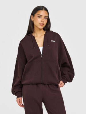 MID WEIGHT RELAXED ZIP THROUGH HOODIE