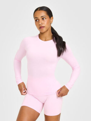 GO TO SEAMLESS FITTED LONG SLEEVE TOP