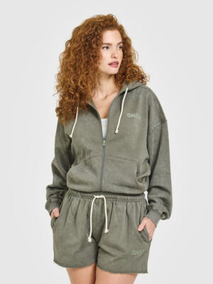 RAW LOUNGE OVERSIZED ZIP HOODIE