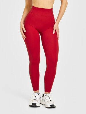 TIMELESS HIGH WAISTED LEGGINGS WITH WHITE LOGO